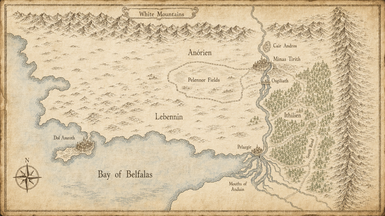 Map of Gondor