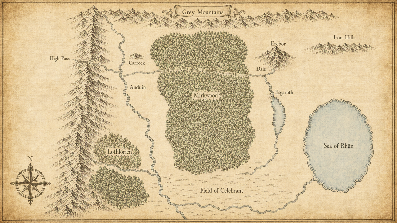 Map of Rhovanion