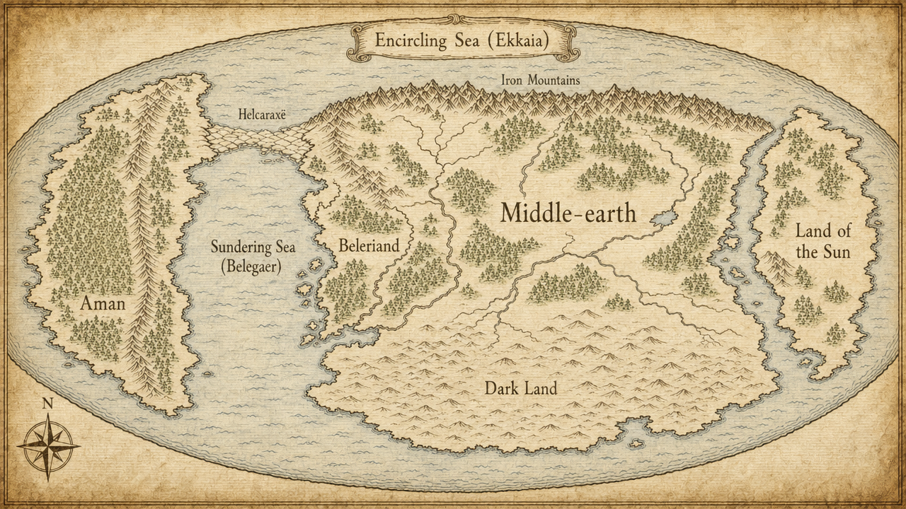 The world in the Years of the Trees