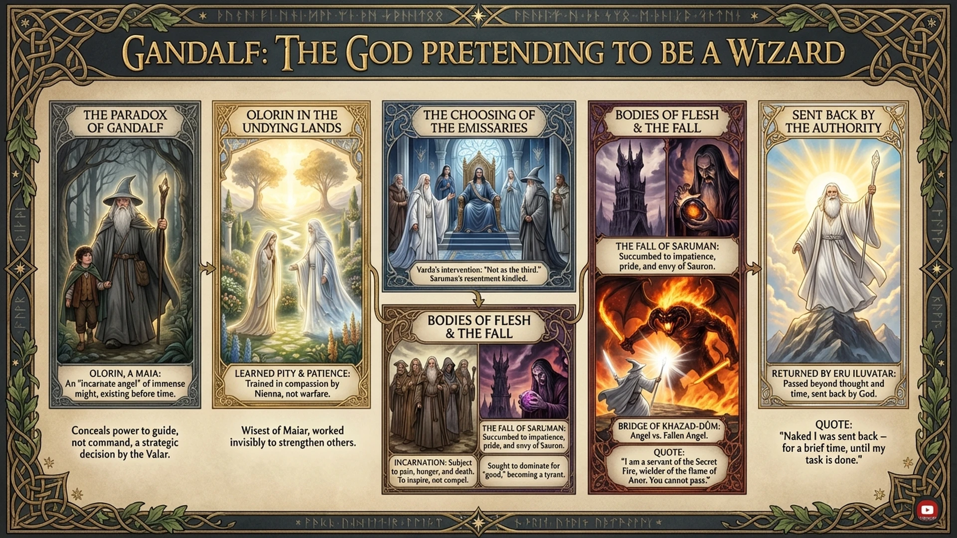 Gandalf: Servant of the Secret Fire | LOTR 25th Anniversary Infographic