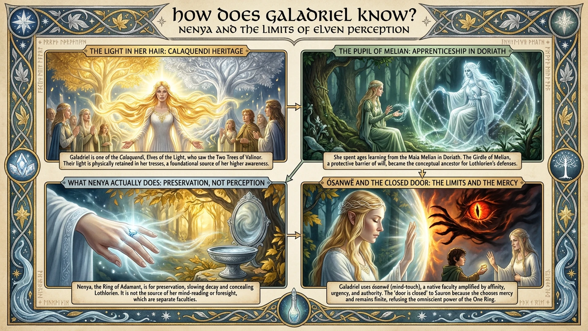 Nenya: What Galadriel's Ring Actually Does Infographic