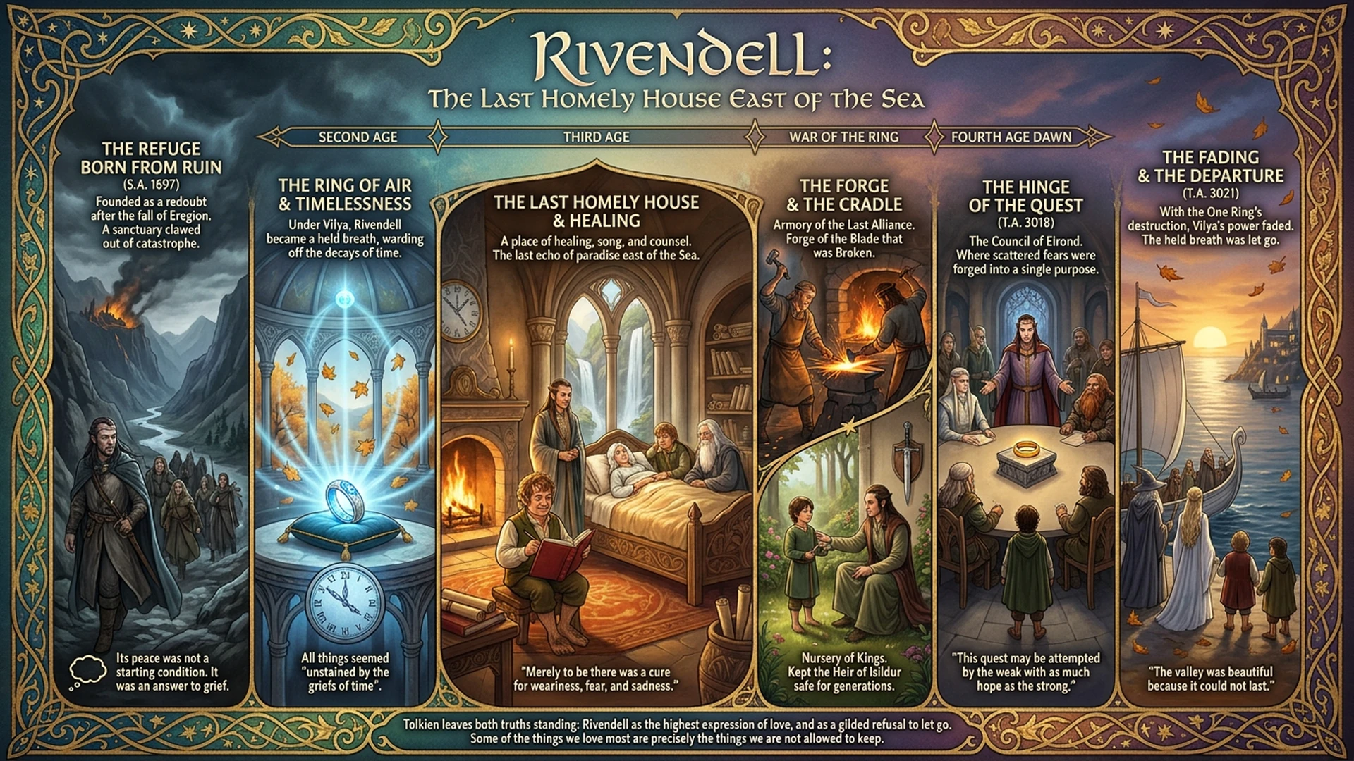 Rivendell: Why the Last Homely House Had to Fade | Tolkien Explained Infographic