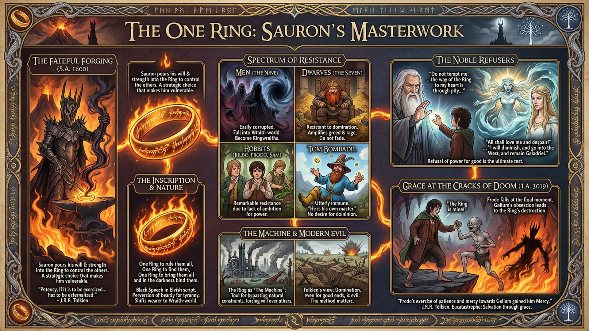 The One Ring: Why Sauron's Greatest Weapon Was His Downfall Infographic