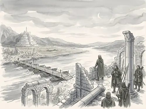 Denethor rules in Minas Tirith; Faramir commands the Rangers and the Osgiliath front on Anduin.