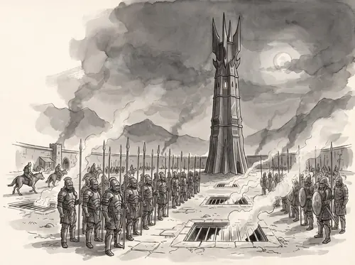 Saruman readies his full strength in Isengard for the stroke against Rohan.
