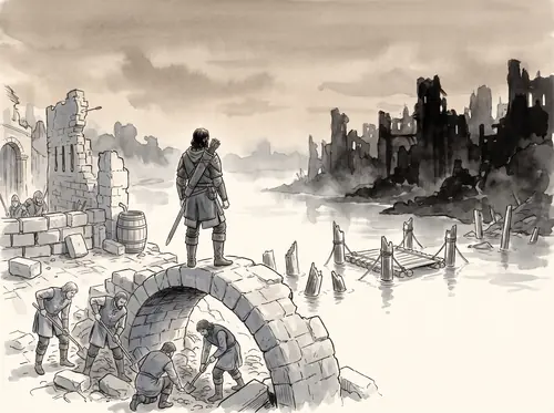 Denethor sends Faramir to hold Osgiliath; he rides out with a small force.