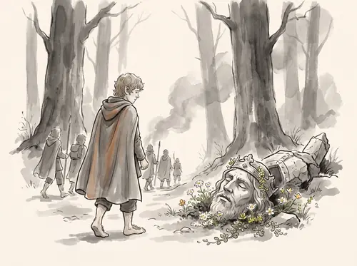 Pippin with the Host at the Morgul Vale.