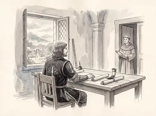Faramir and Éowyn in the Houses of Healing.