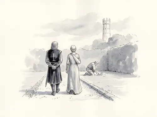 Faramir and Éowyn in the Houses of Healing.